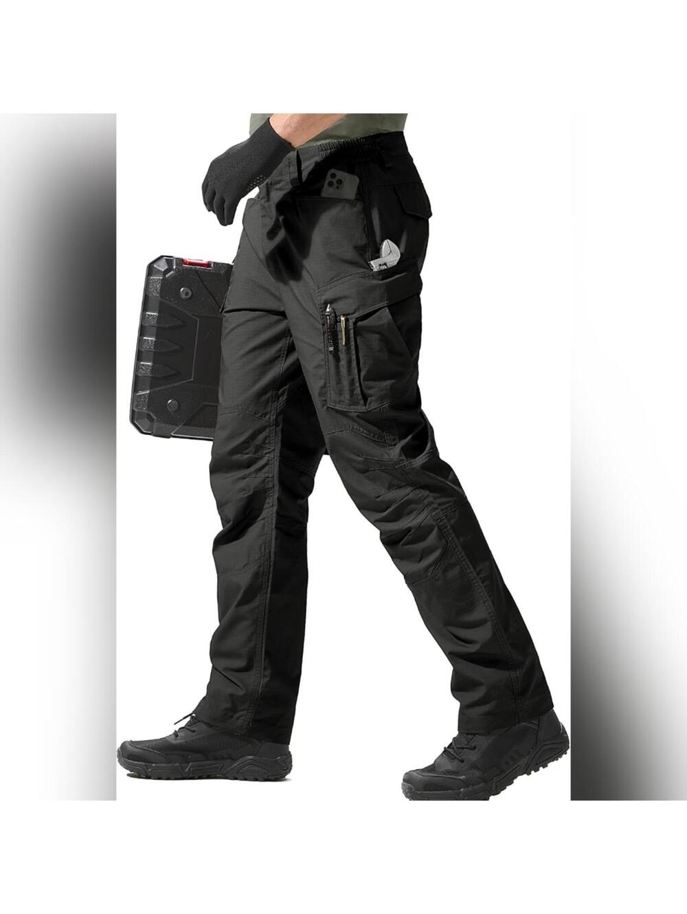 NWT Free Soldier Tactical Water Resistant Rip stop Cargo EDC Hiking Pants, 34x32